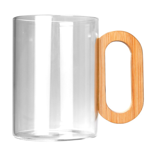 Cabin 450ml Glass Coffee Mugs Clear